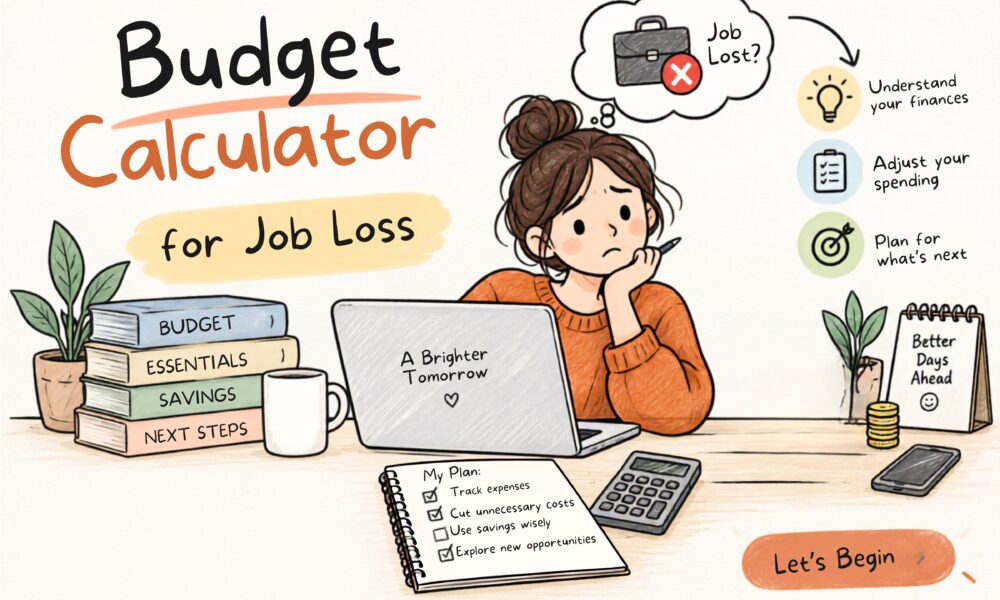 Budget calculator for job loss emergency financial planning guide