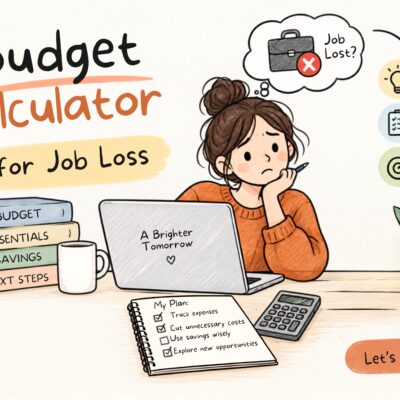 Budget calculator for job loss emergency financial planning guide