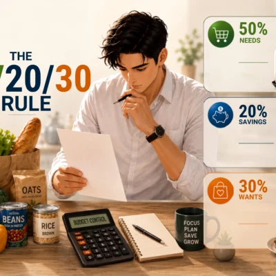 grocery shopping budget 50/20/30 rule