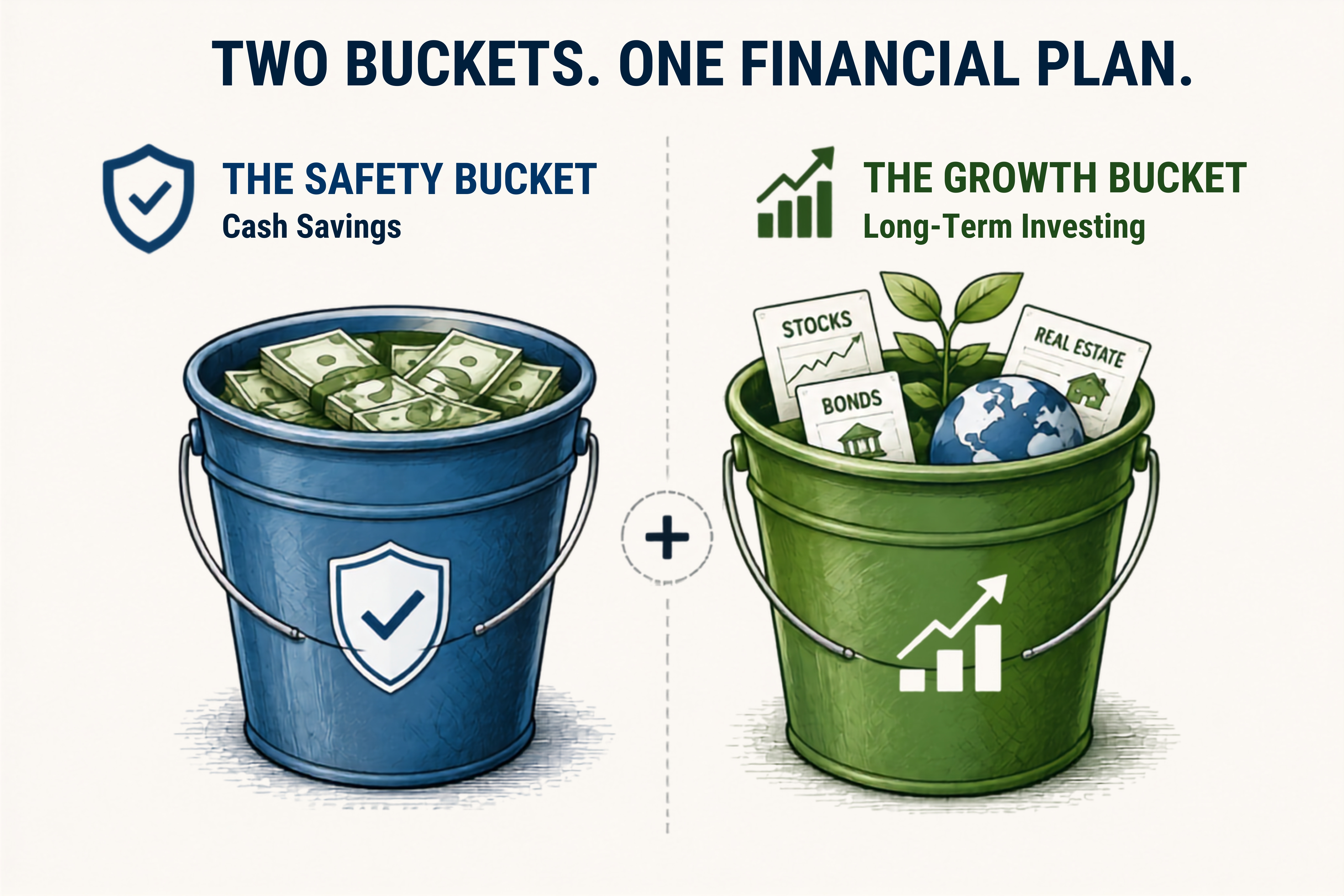 Saving vs investing compounding growth chart