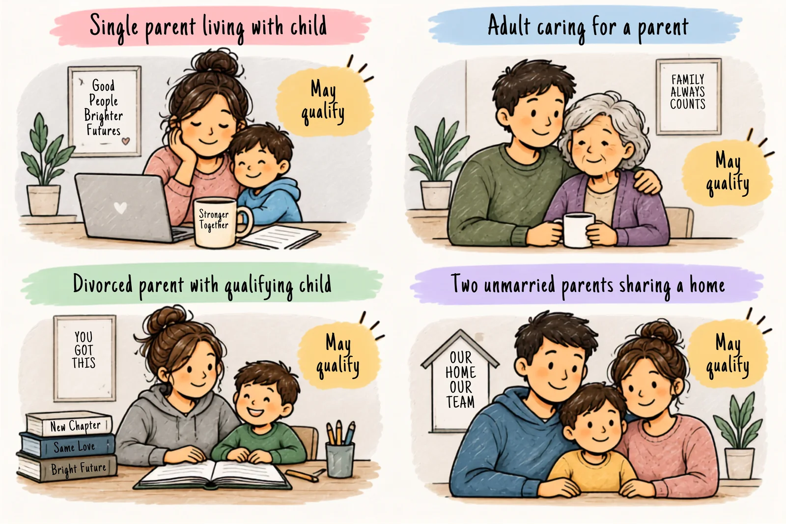 Real-life taxpayer scenarios for Head of Household eligibility